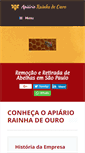 Mobile Screenshot of apiariorainhadeouro.com.br