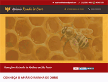 Tablet Screenshot of apiariorainhadeouro.com.br